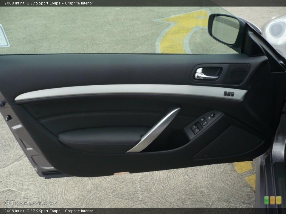 Graphite Interior Door Panel for the 2008 Infiniti G 37 S Sport Coupe #47091968
