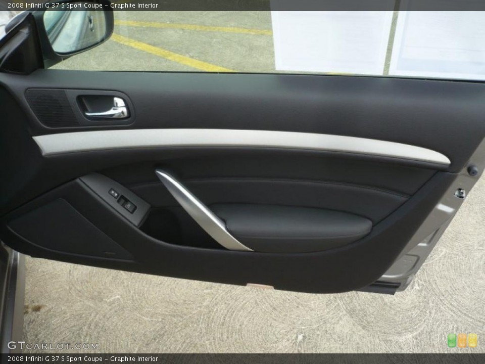 Graphite Interior Door Panel for the 2008 Infiniti G 37 S Sport Coupe #47092391