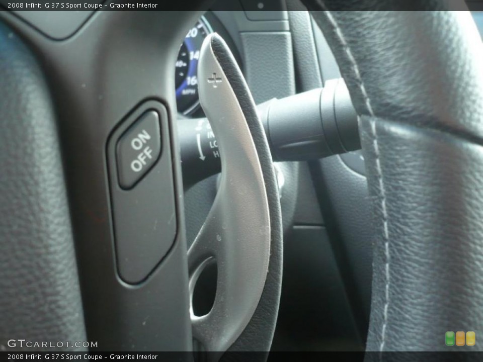Graphite Interior Controls for the 2008 Infiniti G 37 S Sport Coupe #47092466