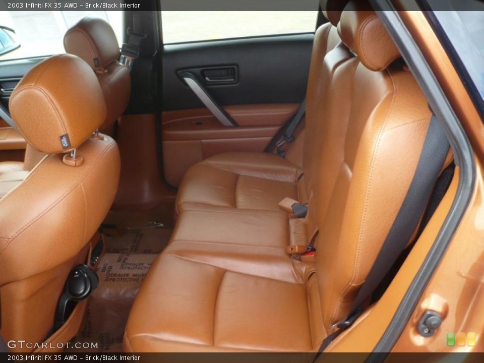 Brick/Black Interior Photo for the 2003 Infiniti FX 35 AWD #47092736