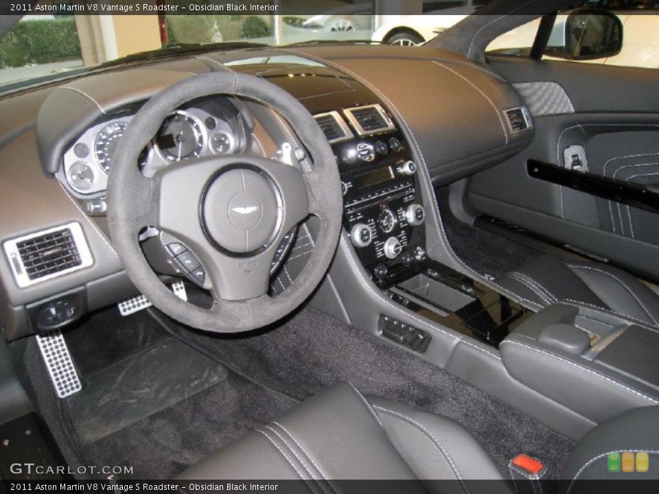 Obsidian Black Interior Prime Interior for the 2011 Aston Martin V8 Vantage S Roadster #47093051