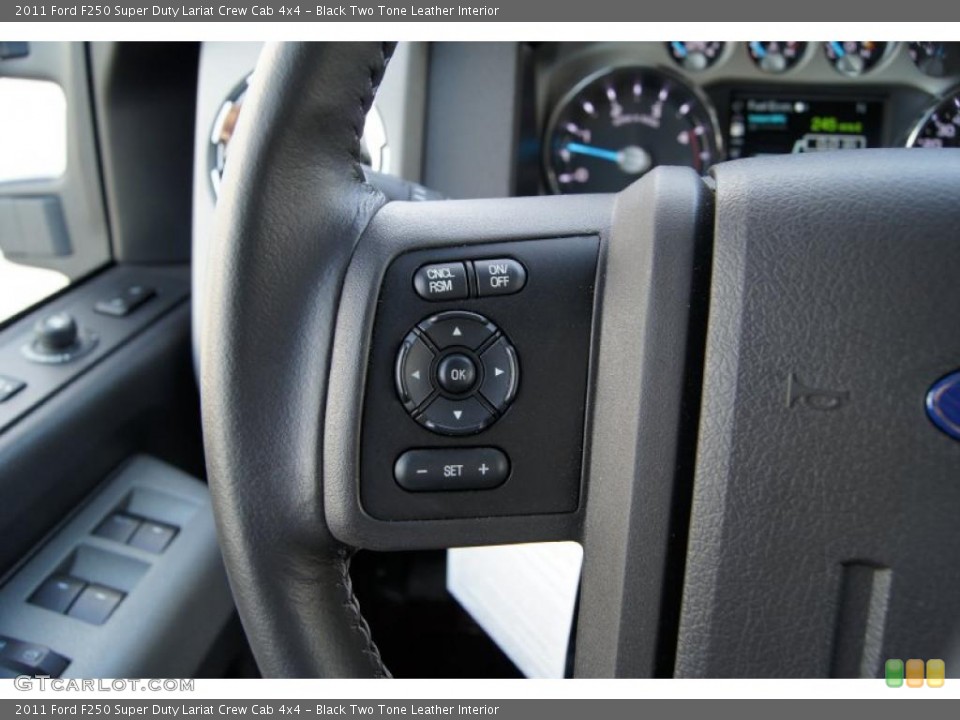 Black Two Tone Leather Interior Controls for the 2011 Ford F250 Super Duty Lariat Crew Cab 4x4 #47094005