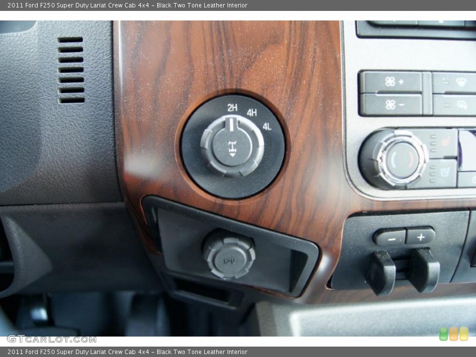 Black Two Tone Leather Interior Controls for the 2011 Ford F250 Super Duty Lariat Crew Cab 4x4 #47094068
