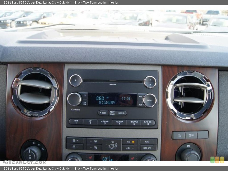 Black Two Tone Leather Interior Controls for the 2011 Ford F250 Super Duty Lariat Crew Cab 4x4 #47094083