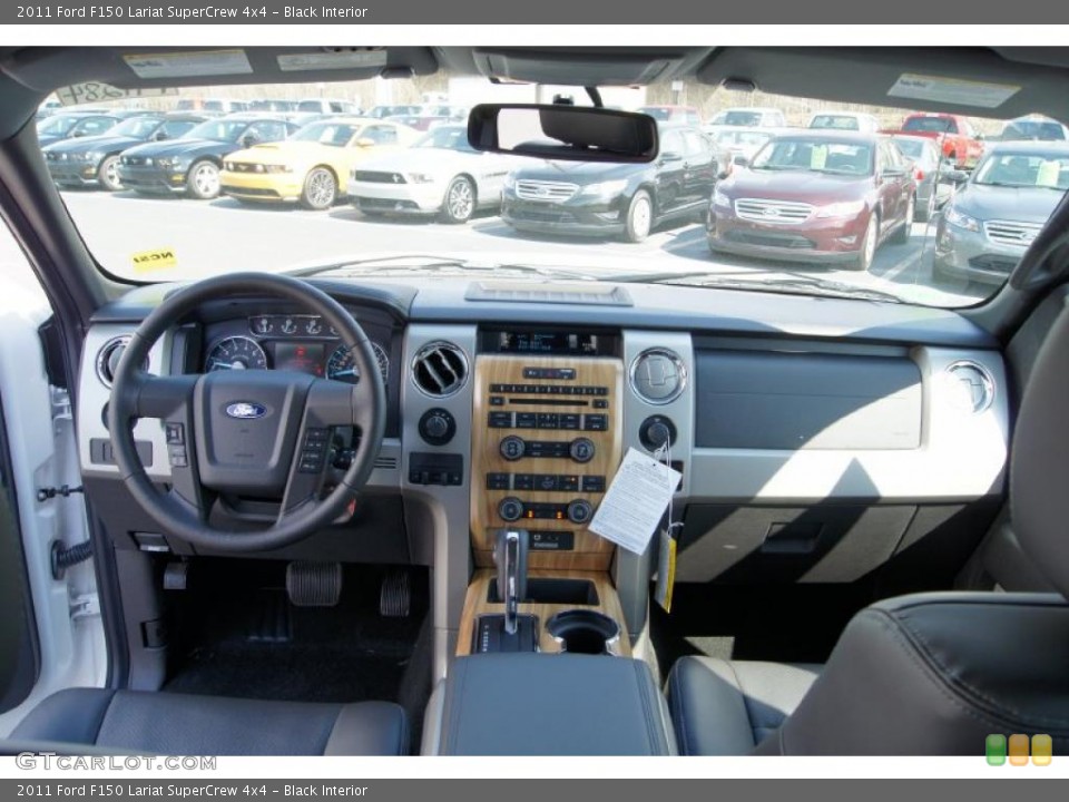 Black Interior Dashboard for the 2011 Ford F150 Lariat SuperCrew 4x4 #47094620
