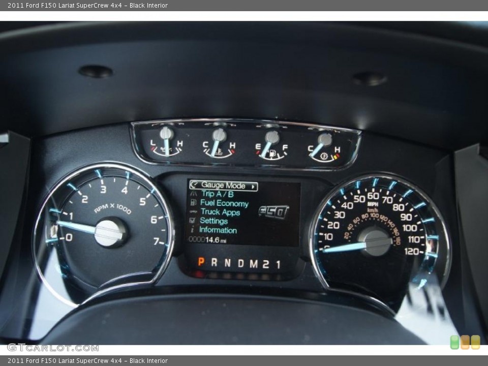 Black Interior Gauges for the 2011 Ford F150 Lariat SuperCrew 4x4 #47094695