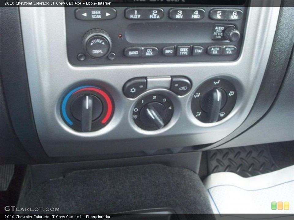 Ebony Interior Controls for the 2010 Chevrolet Colorado LT Crew Cab 4x4 #47096336