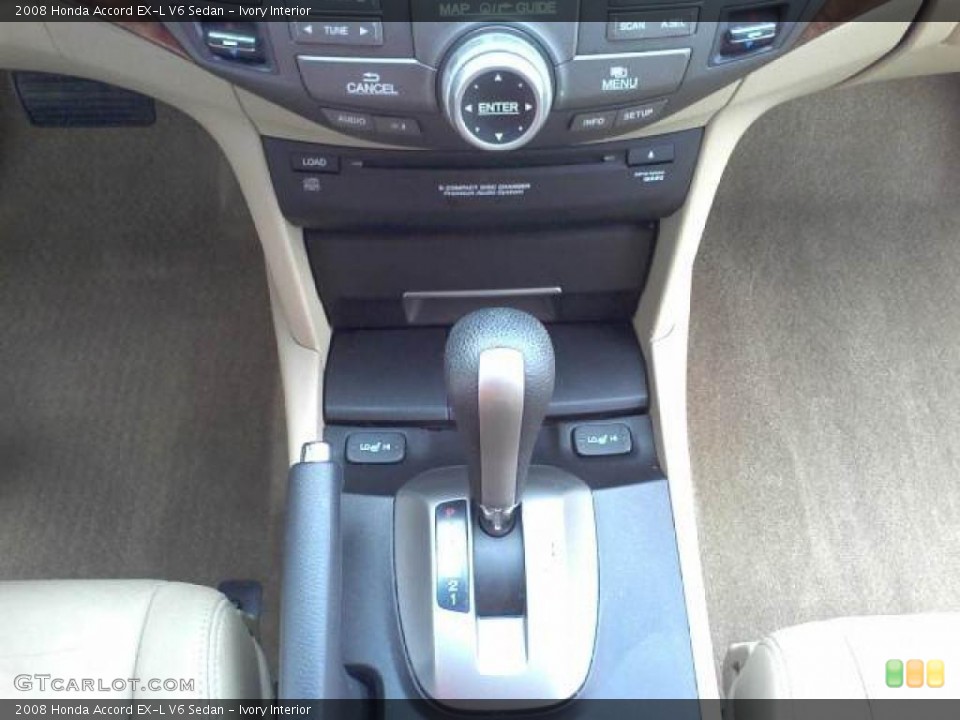 Ivory Interior Transmission for the 2008 Honda Accord EX-L V6 Sedan #47097428