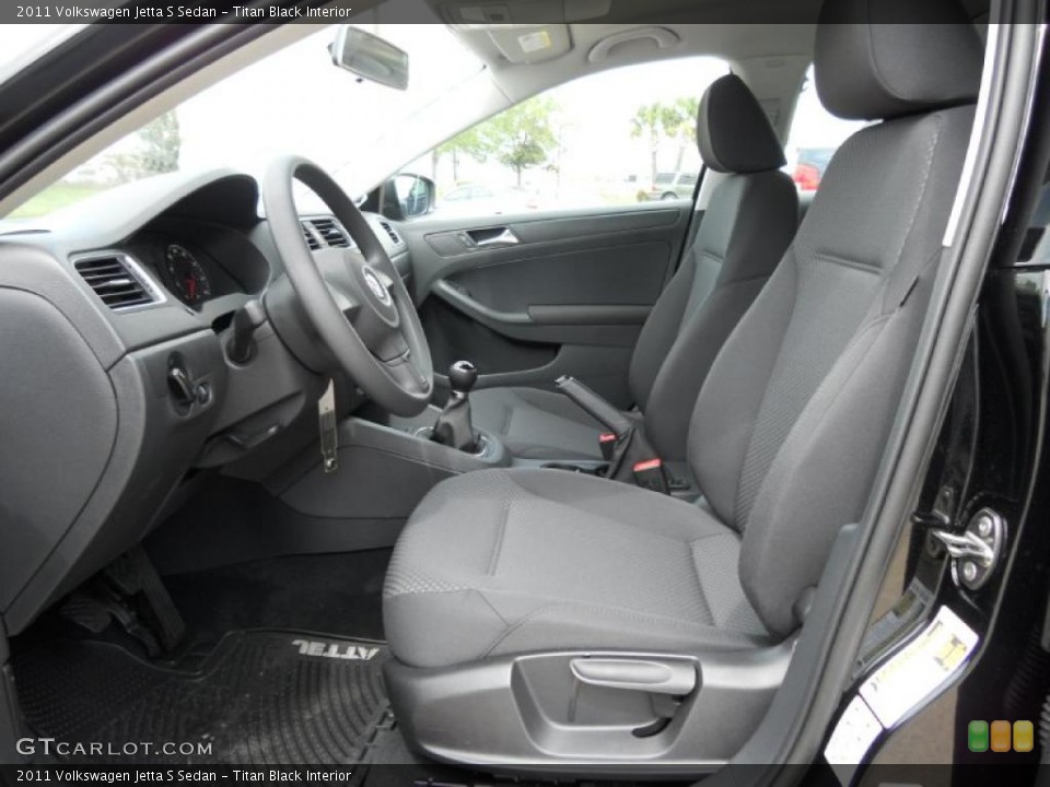Titan Black Interior Photo for the 2011 Volkswagen Jetta S Sedan #47100365