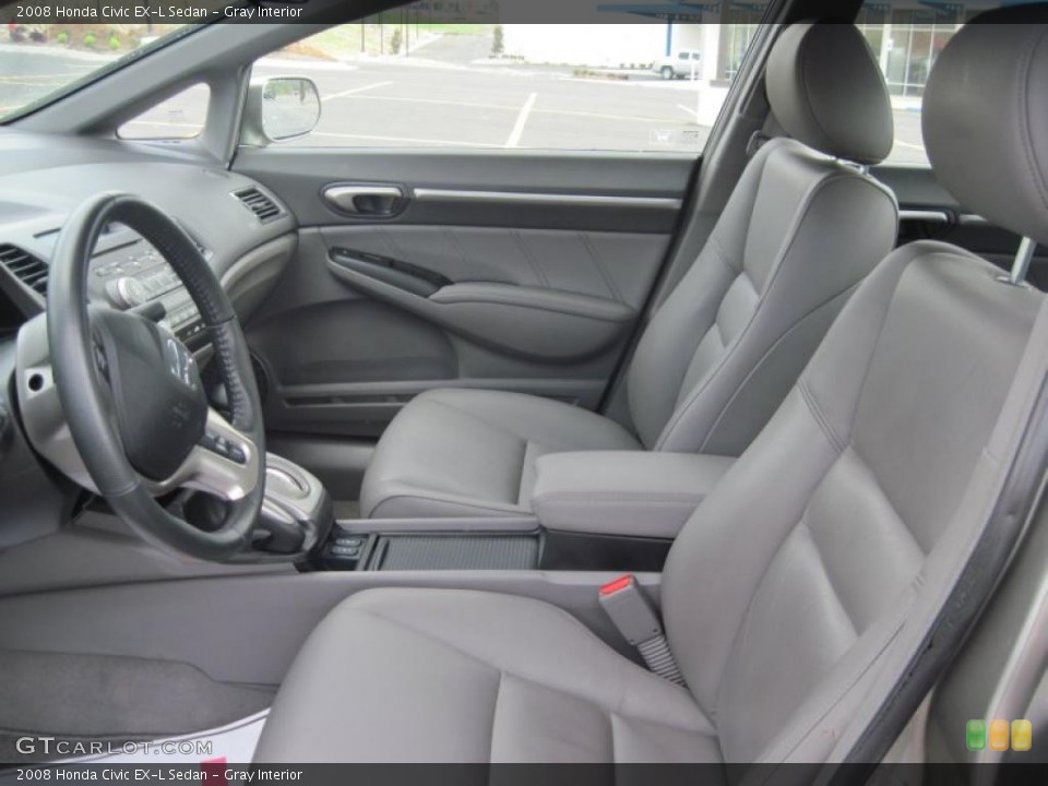 Gray Interior Photo for the 2008 Honda Civic EX-L Sedan #47102198