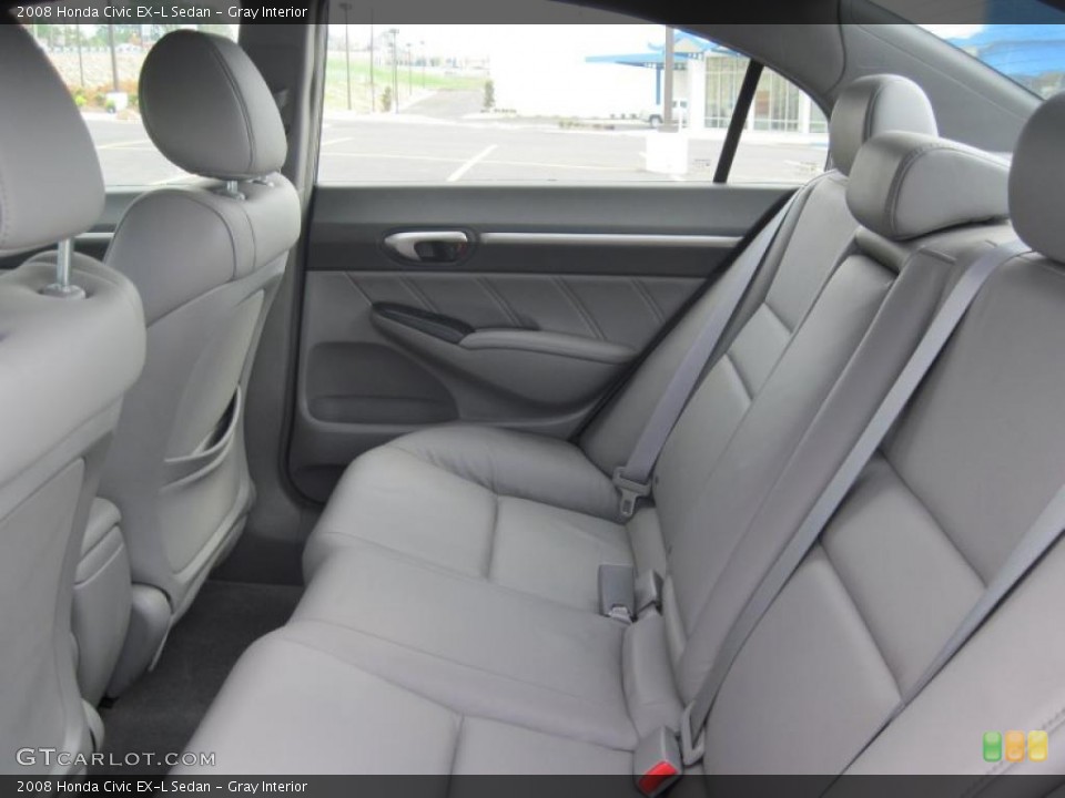 Gray Interior Photo for the 2008 Honda Civic EX-L Sedan #47102225