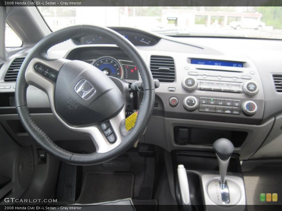 Gray Interior Dashboard for the 2008 Honda Civic EX-L Sedan #47102234