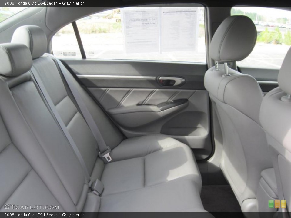 Gray Interior Photo for the 2008 Honda Civic EX-L Sedan #47102246