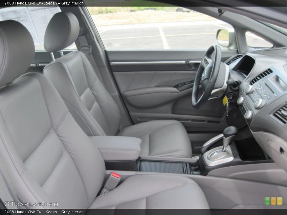 Gray Interior Photo for the 2008 Honda Civic EX-L Sedan #47102258