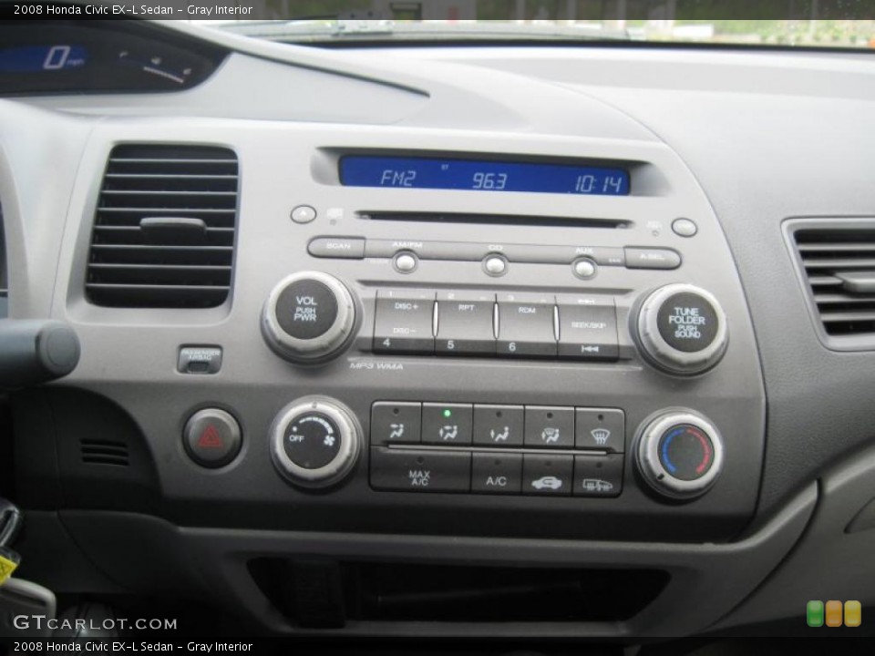 Gray Interior Controls for the 2008 Honda Civic EX-L Sedan #47102270