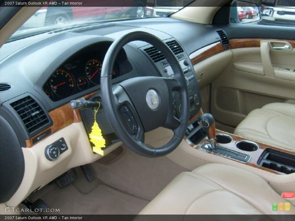 Tan Interior Prime Interior for the 2007 Saturn Outlook XR AWD #47102504