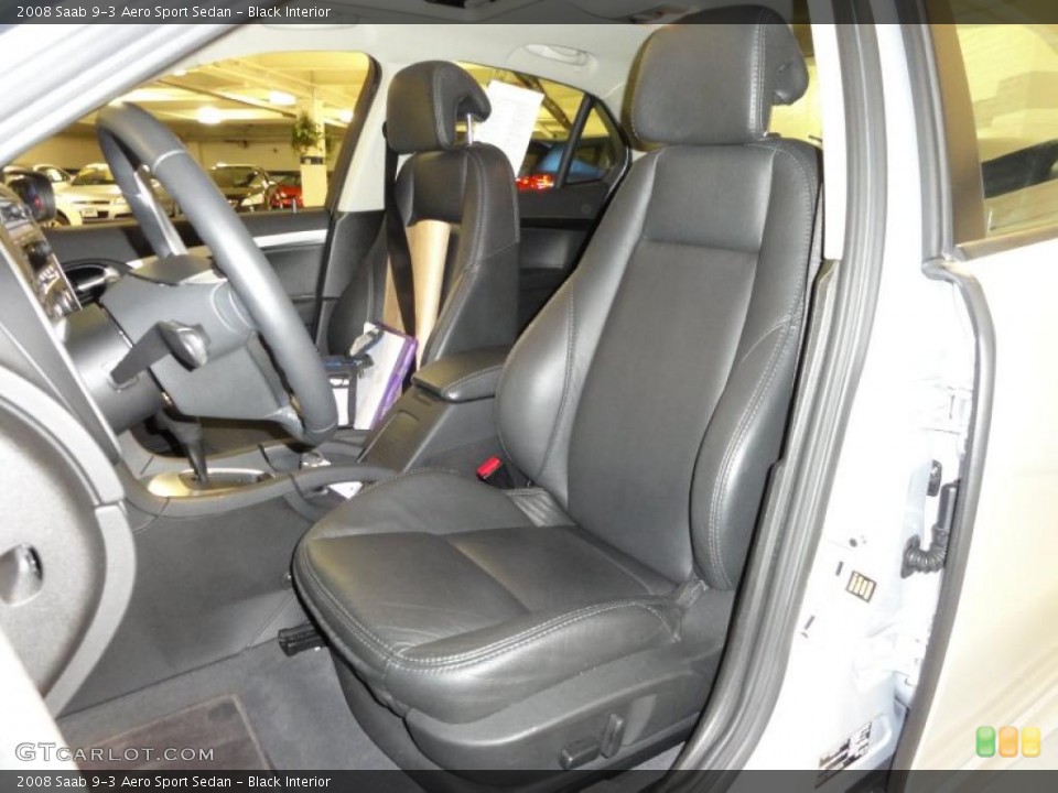 Black Interior Photo for the 2008 Saab 9-3 Aero Sport Sedan #47107295