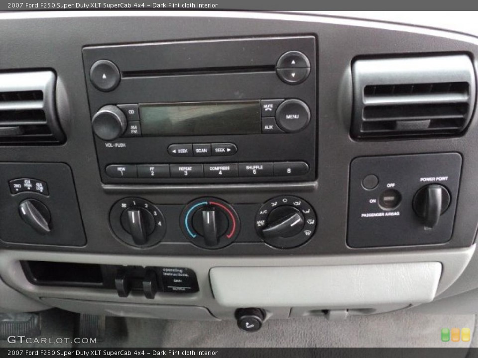 Dark Flint cloth Interior Controls for the 2007 Ford F250 Super Duty XLT SuperCab 4x4 #47107943