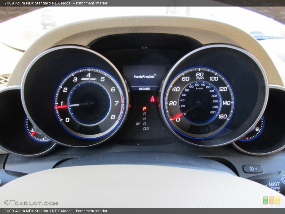 Parchment Interior Gauges for the 2009 Acura MDX  #47109224