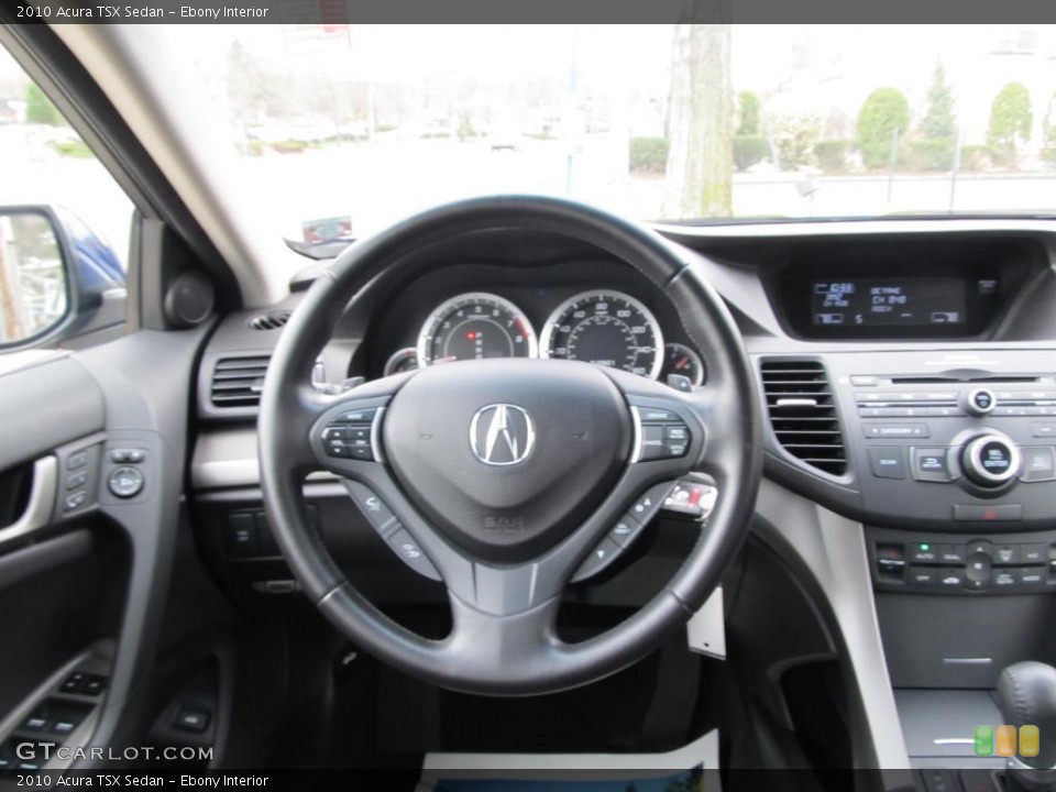 Ebony Interior Steering Wheel for the 2010 Acura TSX Sedan #47109455