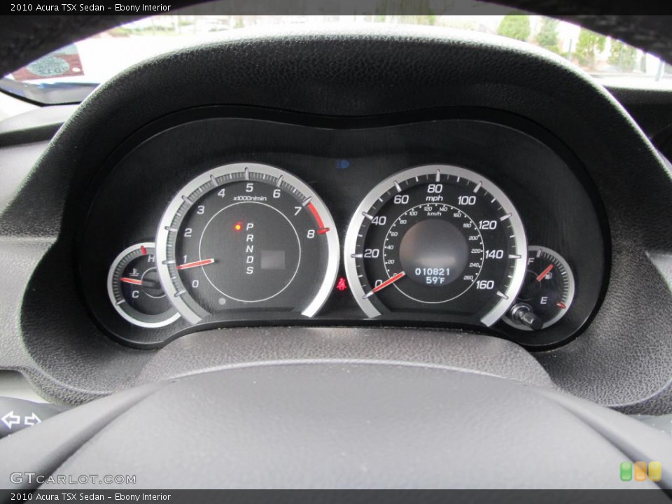 Ebony Interior Gauges for the 2010 Acura TSX Sedan #47109482