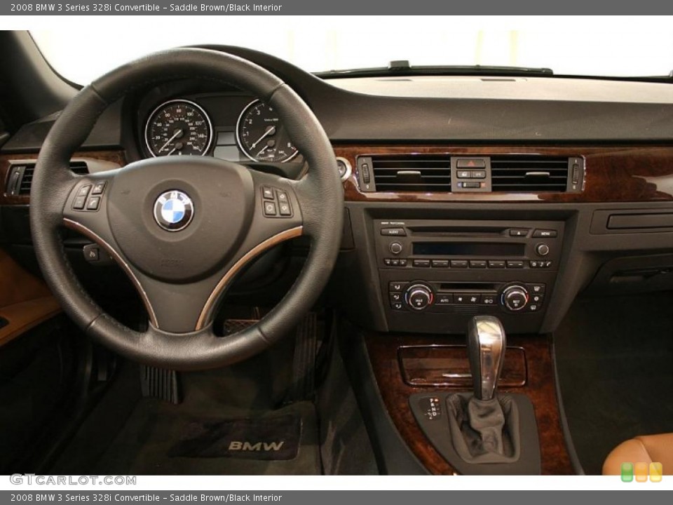Saddle Brown/Black Interior Dashboard for the 2008 BMW 3 Series 328i Convertible #47109839