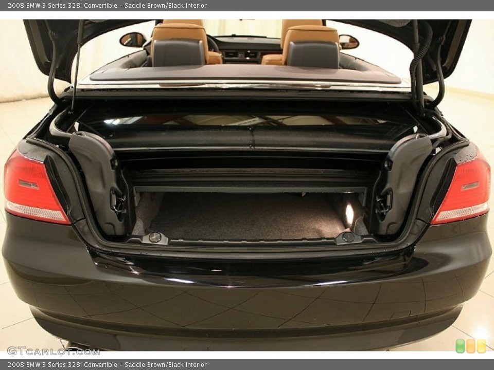 Saddle Brown/Black Interior Trunk for the 2008 BMW 3 Series 328i Convertible #47109842