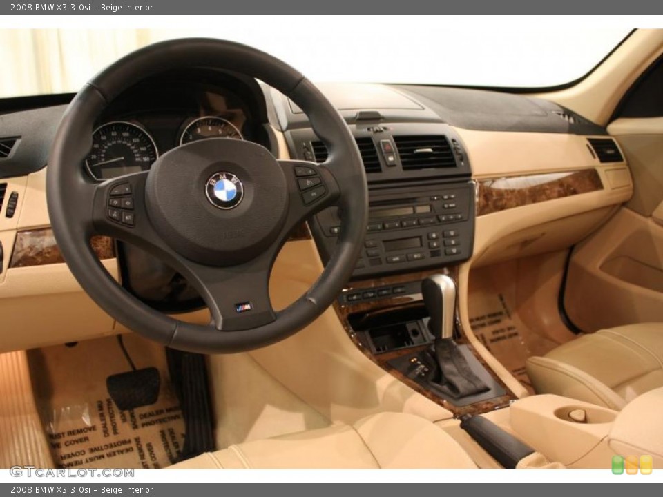 Beige Interior Prime Interior for the 2008 BMW X3 3.0si #47110343