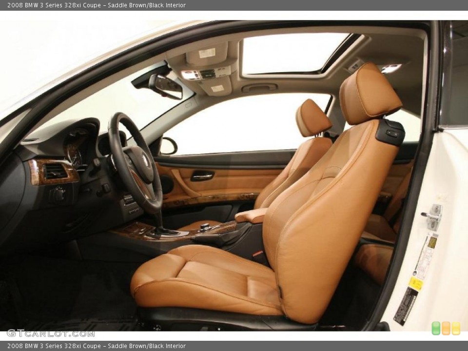 Saddle Brown/Black Interior Photo for the 2008 BMW 3 Series 328xi Coupe #47110403