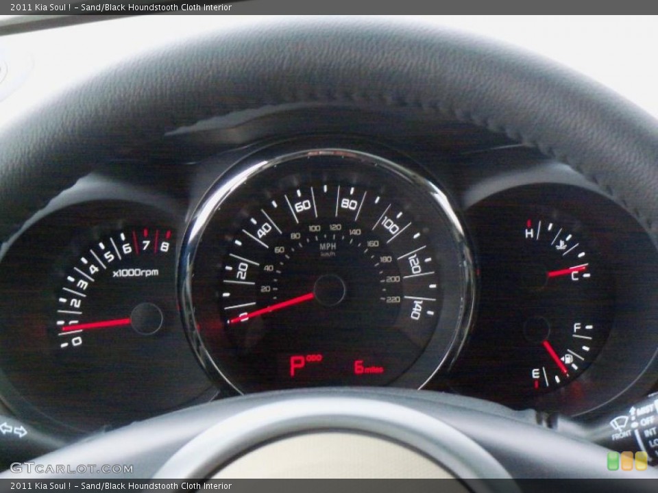 Sand/Black Houndstooth Cloth Interior Gauges for the 2011 Kia Soul ! #47111078