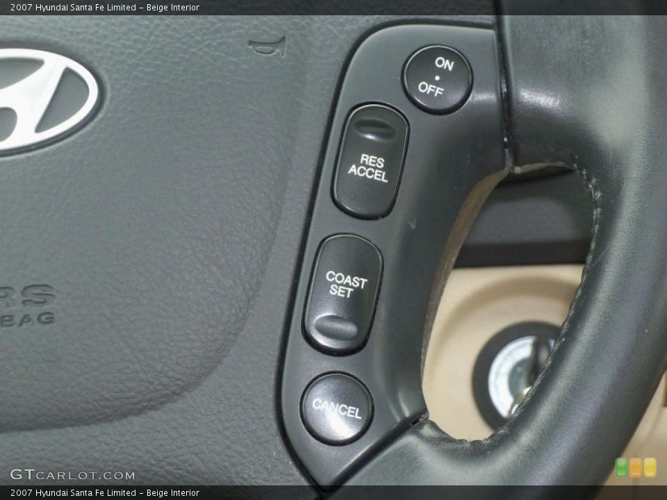 Beige Interior Controls for the 2007 Hyundai Santa Fe Limited #47111366