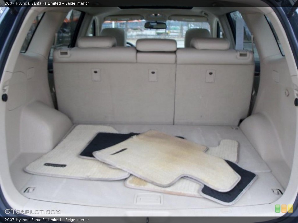 Beige Interior Trunk for the 2007 Hyundai Santa Fe Limited #47111387