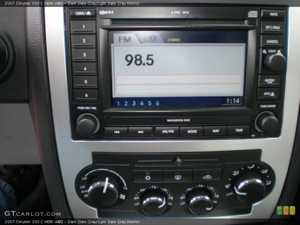 Dark Slate Gray/Light Slate Gray Interior Controls for the 2007 Chrysler 300 C HEMI AWD #47114777