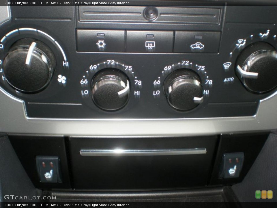 Dark Slate Gray/Light Slate Gray Interior Controls for the 2007 Chrysler 300 C HEMI AWD #47114810