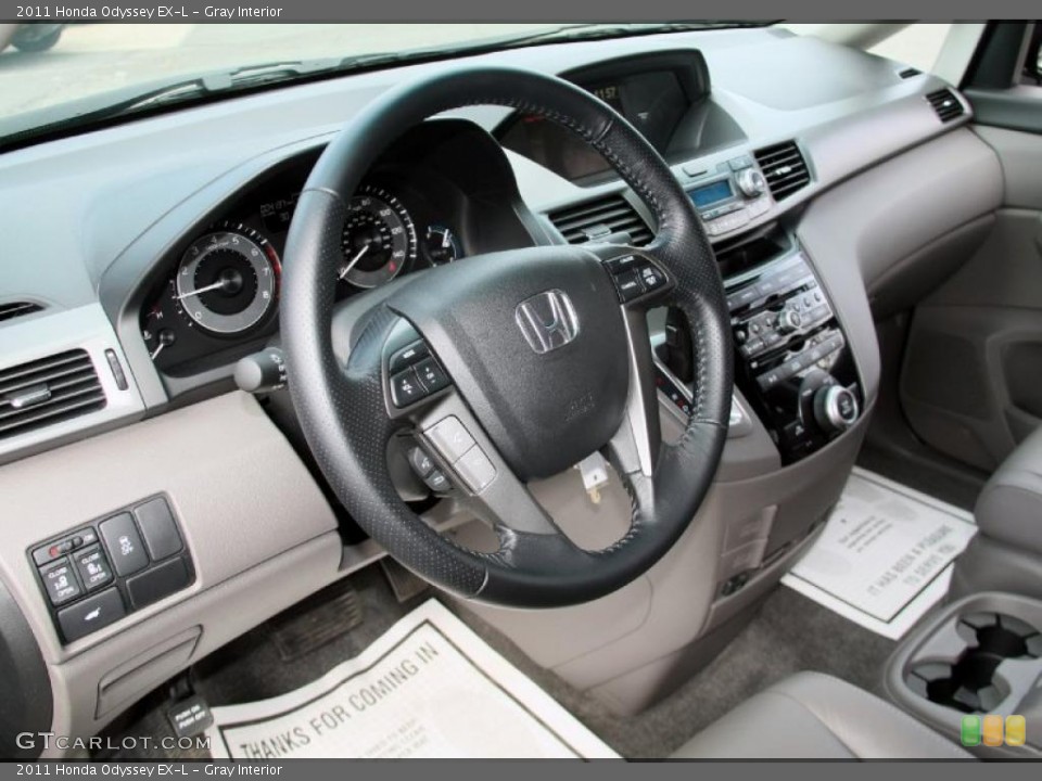Gray Interior Steering Wheel for the 2011 Honda Odyssey EX-L #47115605