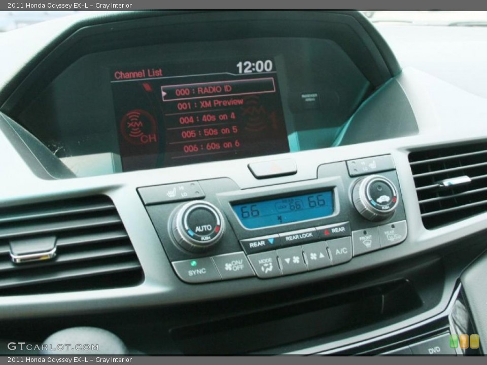 Gray Interior Controls for the 2011 Honda Odyssey EX-L #47115746