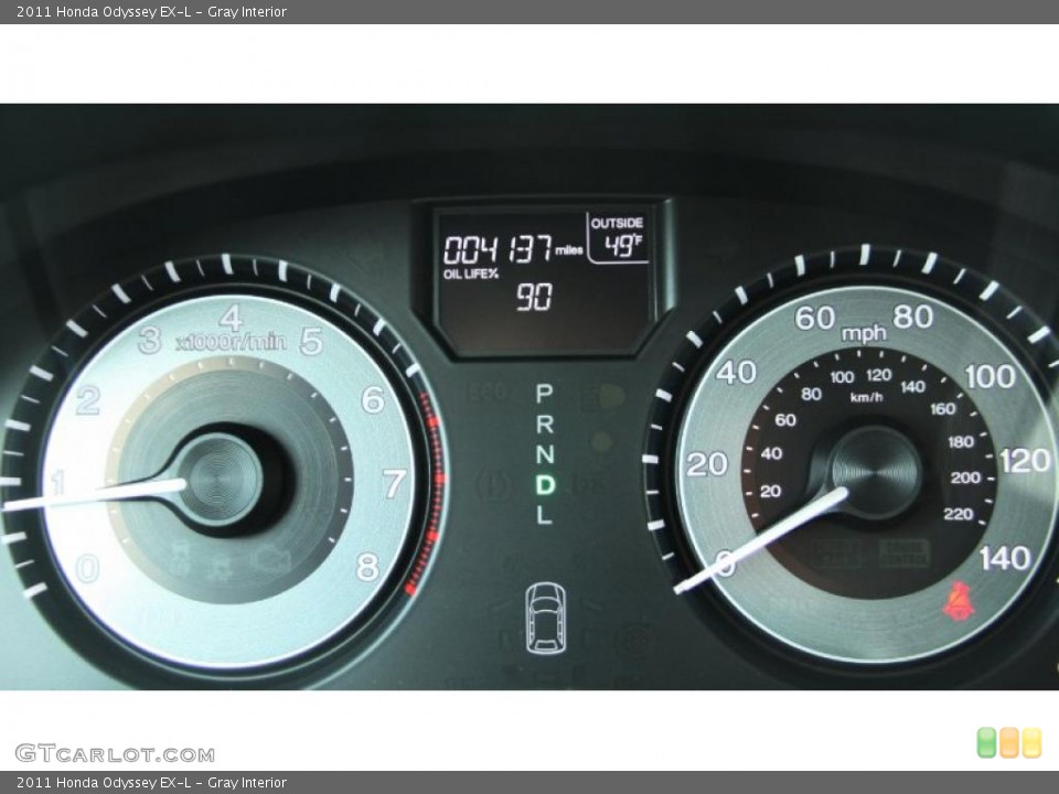 Gray Interior Gauges for the 2011 Honda Odyssey EX-L #47115788