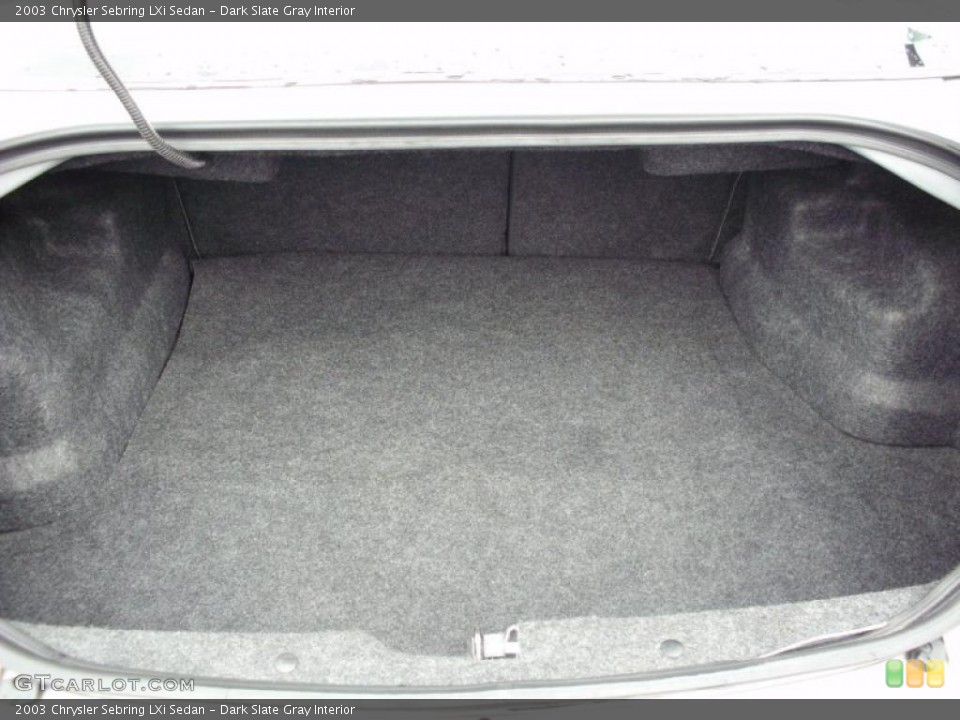 Dark Slate Gray Interior Trunk for the 2003 Chrysler Sebring LXi Sedan #47115989