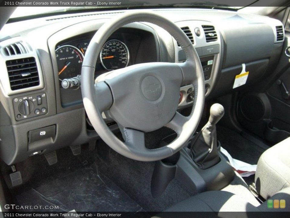 Ebony Interior Prime Interior for the 2011 Chevrolet Colorado Work Truck Regular Cab #47117513