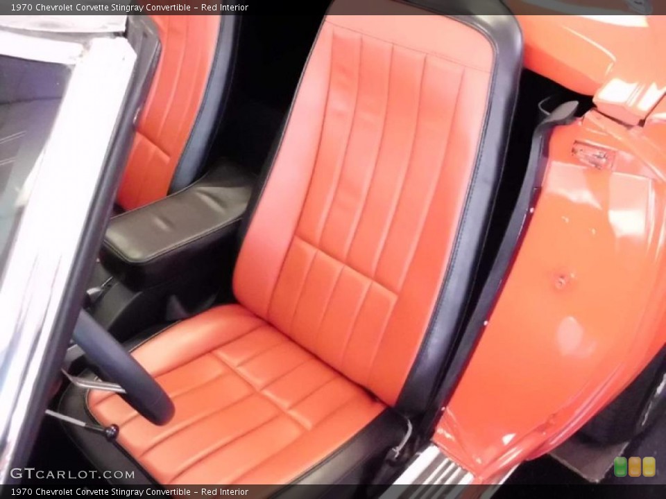 Red Interior Photo for the 1970 Chevrolet Corvette Stingray Convertible #47117711