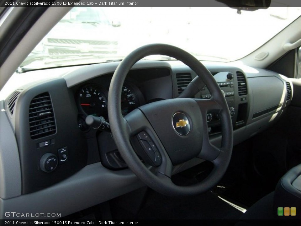 Dark Titanium Interior Steering Wheel for the 2011 Chevrolet Silverado 1500 LS Extended Cab #47118116