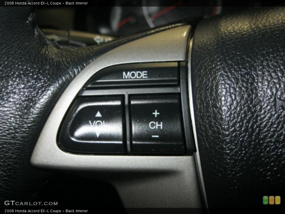 Black Interior Controls for the 2008 Honda Accord EX-L Coupe #47118140