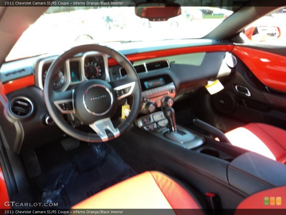 Inferno Orange/Black Interior Dashboard for the 2011 Chevrolet Camaro SS/RS Coupe #47120405