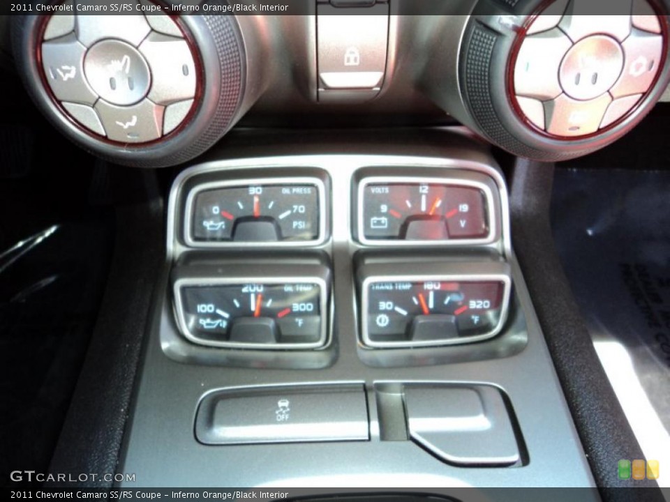 Inferno Orange/Black Interior Gauges for the 2011 Chevrolet Camaro SS/RS Coupe #47120465