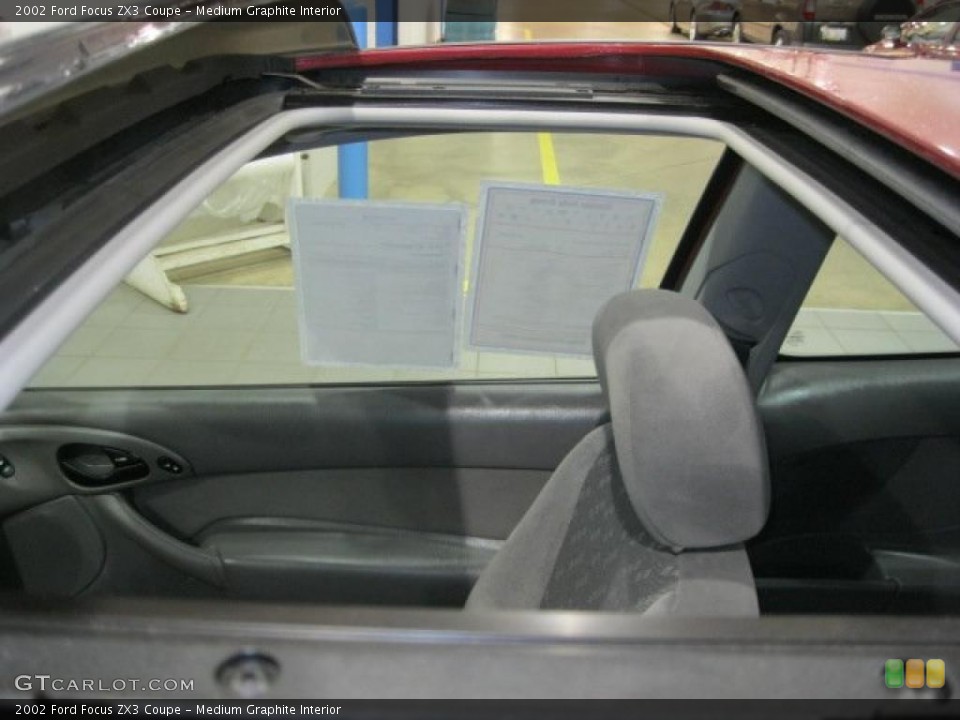 Medium Graphite Interior Sunroof for the 2002 Ford Focus ZX3 Coupe #47121693