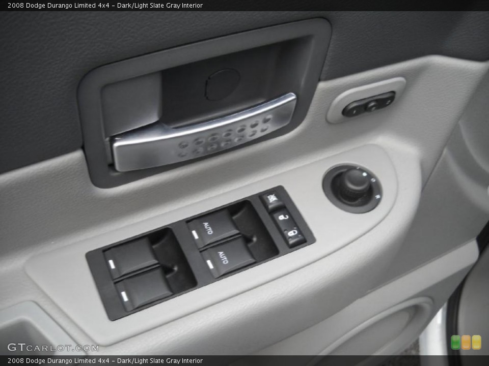 Dark/Light Slate Gray Interior Controls for the 2008 Dodge Durango Limited 4x4 #47122191