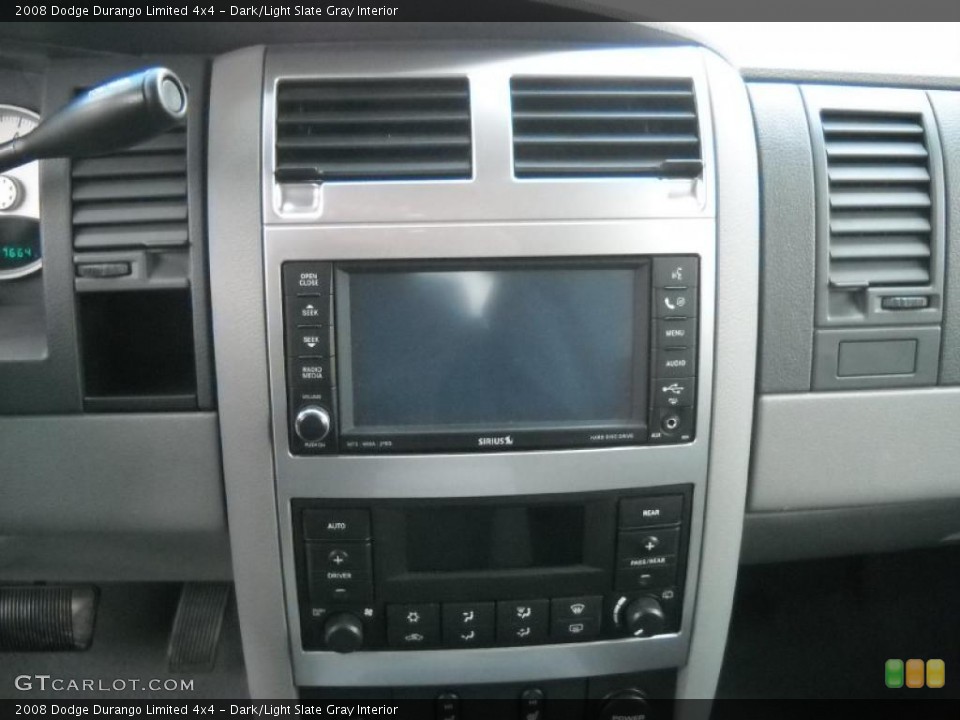 Dark/Light Slate Gray Interior Controls for the 2008 Dodge Durango Limited 4x4 #47122206