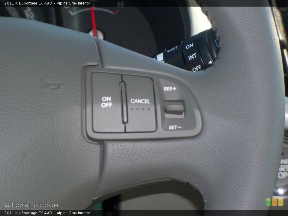 Alpine Gray Interior Controls for the 2011 Kia Sportage EX AWD #47122500