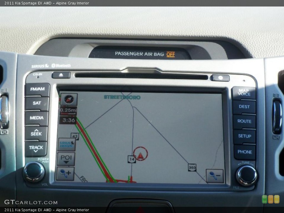 Alpine Gray Interior Navigation for the 2011 Kia Sportage EX AWD #47122545