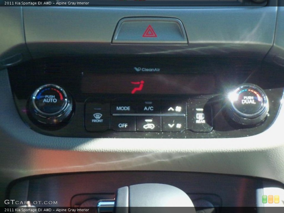 Alpine Gray Interior Controls for the 2011 Kia Sportage EX AWD #47122560